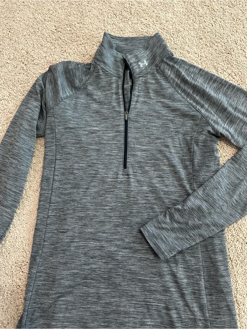 Under Armour Gray Heather Half-Zip Performance Pullover